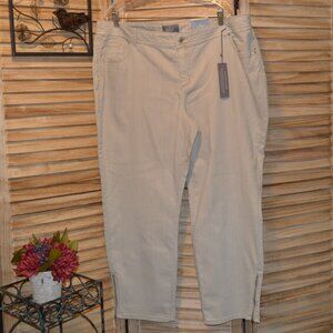 NWT Chicos So Slimming Khaki 4 Ankle Pants Fits XXL